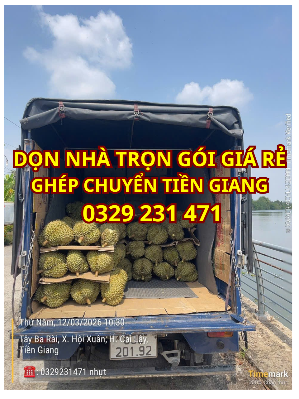THUE XE TẢI CHỎ TRÁI CAY MY THO TIỀN GIANG